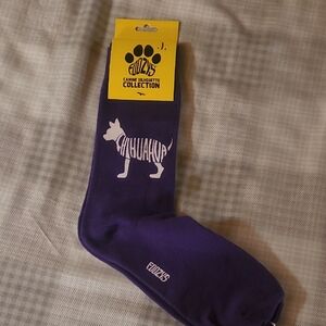 Fuzzy's Purple Chihuahua Socks